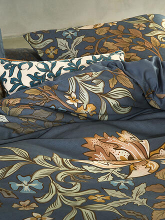 ESSENZA | Satin Bettwäsche AMELIE 70x90cm/140x200cm Midnight Swim | beige