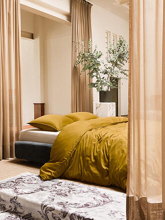 ESSENZA | Satin Bettwäsche Minte 70x90cm / 140x200cm Cafe Noir | olive