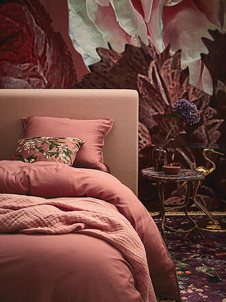 ESSENZA | Satin Bettwäsche Minte 70x90cm / 140x200cm Ice Blue | rosa