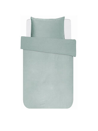 ESSENZA | Satin Bettwäsche Minte 70x90cm / 140x200cm Ice Blue | türkis