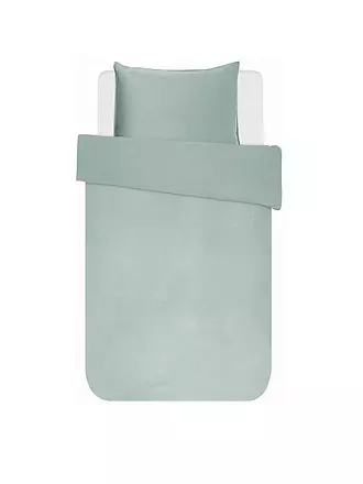 ESSENZA | Satin Bettwäsche Minte 70x90cm / 140x200cm Ice Blue | türkis
