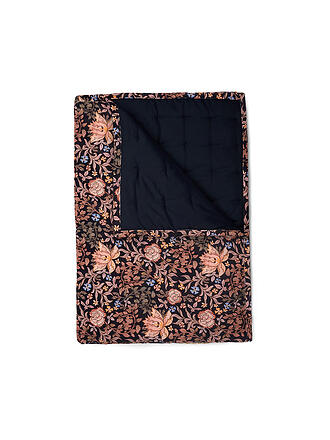 ESSENZA | Tagesdecke - Plaid OPHELIA 135x170cm Midnight Swim | dunkelblau