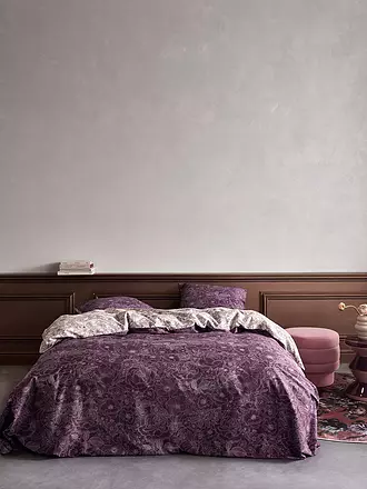 ESSENZA | Twill Bettwäsche CAMILLE 70x90cm / 140x200cm Plum Wine | beere