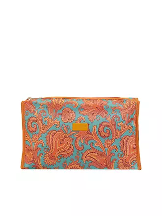 ETRO | Kosmetiktasche (54 Türkis / Rot) | türkis