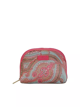 ETRO | Kosmetiktasche - Beauty Case (54 Türkis / Rot) | koralle