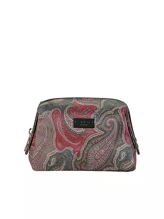 ETRO | Kosmetiktasche - Beauty Case (57 D. Braun / D. Rot) | koralle