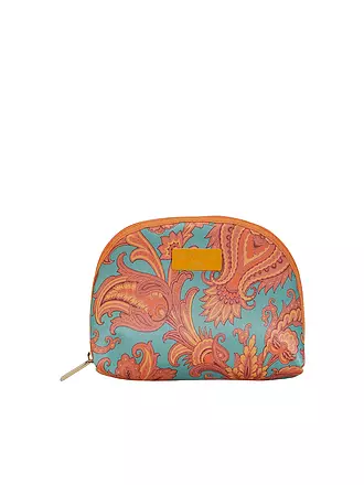 ETRO | Kosmetiktasche - Beauty Case (57 D. Braun / D. Rot) | türkis