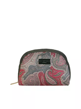 ETRO | Kosmetiktasche - Beauty Case (57 D. Braun / D. Rot) | koralle