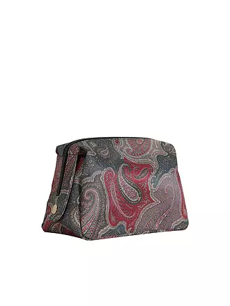 ETRO | Kosmetiktasche - Beauty Case (57 D. Braun / D. Rot) | koralle