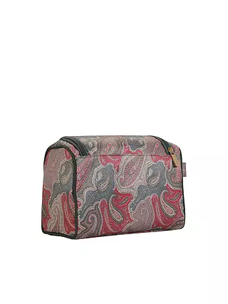 ETRO | Kosmetiktasche - Beauty Case (57 D.Braun / D. Rot) | grün