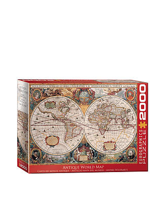 EUROGRAPHICS | Puzzle - Antique World Map 2000 Teile | keine Farbe