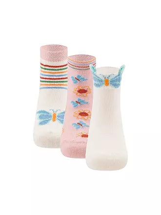 EWERS | Baby Socken 3er Pkg hellblau | creme