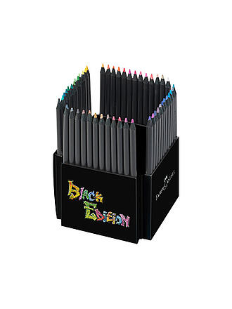 FABER-CASTELL | Bunstiftebox Black Edition (50 Stk.) | keine Farbe