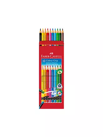 FABER-CASTELL | Colour Grip Radierbare Buntstifte, 10er Kartonetui | keine Farbe