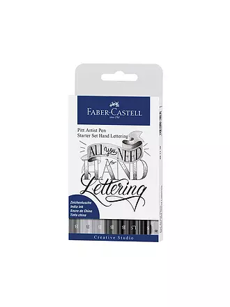 FABER-CASTELL | Tuschestift Pitt Artist Pen Lettering Starter Set 8-er | keine Farbe
