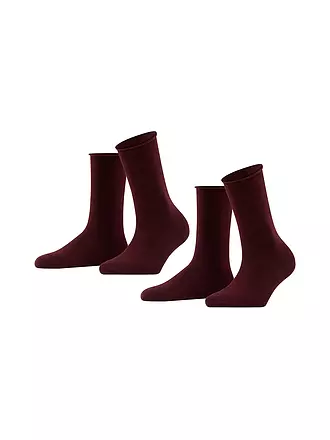 FALKE | Happy  Socken 2er Pkg barolo | schwarz