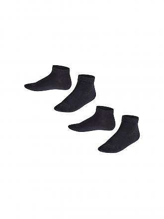 FALKE | Happy Kinder Sneakersocken 2-er Pkg. (dark navy) | weiss