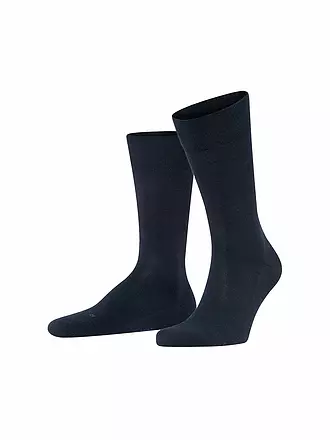 FALKE | Herren Socken Sensitive London brown | dunkelblau