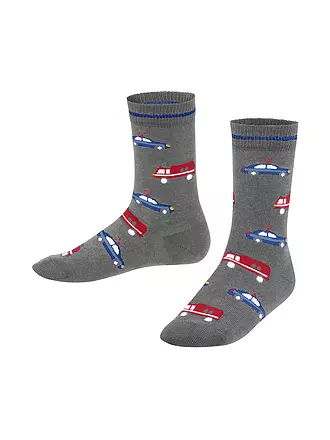 FALKE | Jungen Socken light grey melange | hellblau