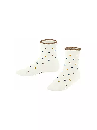 FALKE | Kinder Mädchen Socken Multidot gloss | weiss