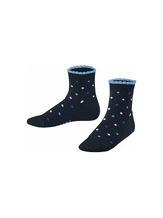FALKE | Kinder Mädchen Socken Multidot gloss | blau