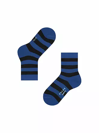 FALKE | Kinder Socken Happy Stripe 2er Pkg black | blau