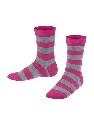 FALKE | Kinder Socken Happy Stripe 2er Pkg marine | grau