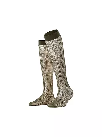FALKE | Kniestrümpfe CROSSROAD cayenne | olive
