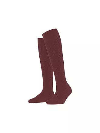 FALKE | Kniestrümpfe | dunkelrot