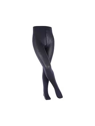 FALKE | Mädchen Strumpfhose COTTON TOUCH gloss | dunkelblau