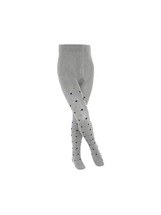 FALKE | Mädchen Strumpfhose CUTE HEARTS lt heather | hellgrau