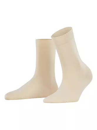 FALKE | Socken COTTON TOUCH cream | dunkelblau