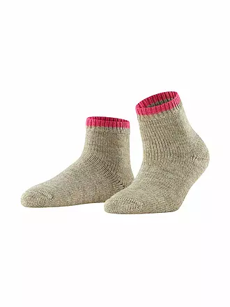 FALKE | Socken Cosy Plush anthra.mel | camel