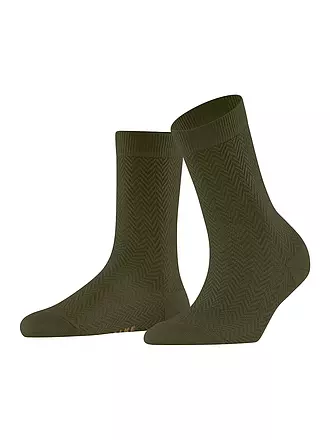 FALKE | Socken FABLE ESTATE cayenne | olive