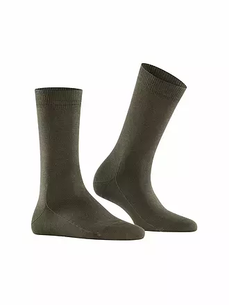 FALKE | Socken Family anthra.mel | olive