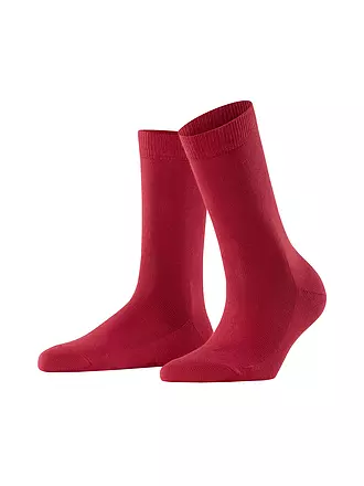 FALKE | Socken Family anthra.mel | rot