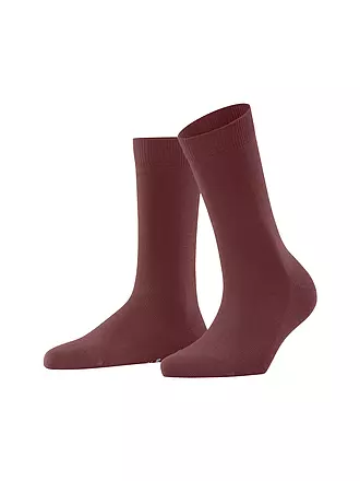 FALKE | Socken Family anthra.mel | dunkelrot