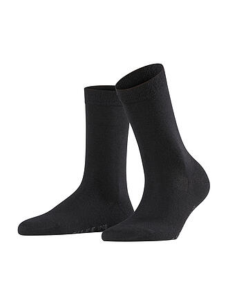 FALKE | Socken Soft Merino black | schwarz