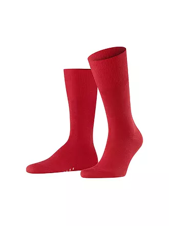 FALKE | Socken brown mel. | rot