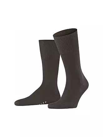 FALKE | Socken brown mel. | grün