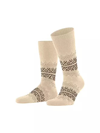 FALKE | Socken hunter green | beige