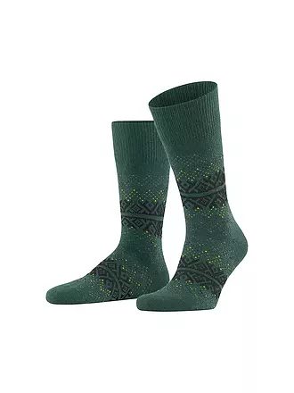 FALKE | Socken hunter green | schwarz