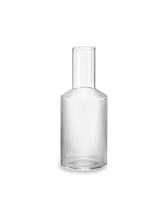 FERM LIVING | Karaffe 1L RIIPPLE Smoked Grey | transparent