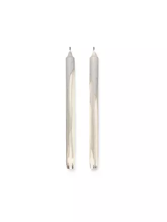 FERM LIVING | Kerzen 2er Set Dryp Candles  Warm Grey | beige