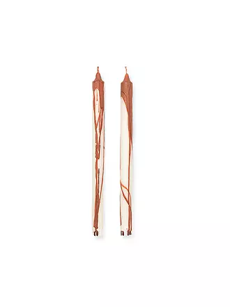 FERM LIVING | Stabkerze DRYP 2er Set 30cm Rust | dunkelblau