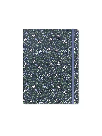 FILOFAX | Garden A4 nachfüllbares Notizbuch Dusk | schwarz