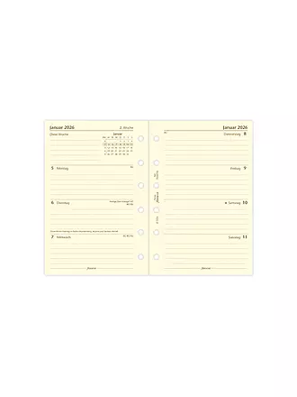 FILOFAX | Kalendereinlage Pocket Woche 2026 Deutsch | weiss