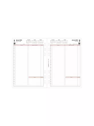 FILOFAX | Kalendereinlage Tag Professional deutsch A5 2026 | weiss