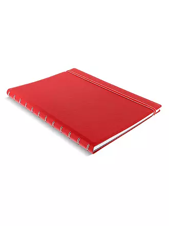 FILOFAX | Notizbuch A4 nachfüllbar RULED RED | rot