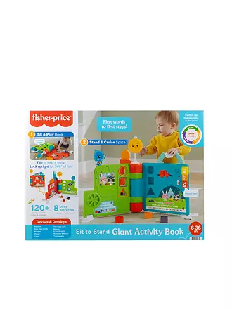 FISHER PRICE | Riesen Sitz & Steh Erlebnisbuch HCL07 | grün
